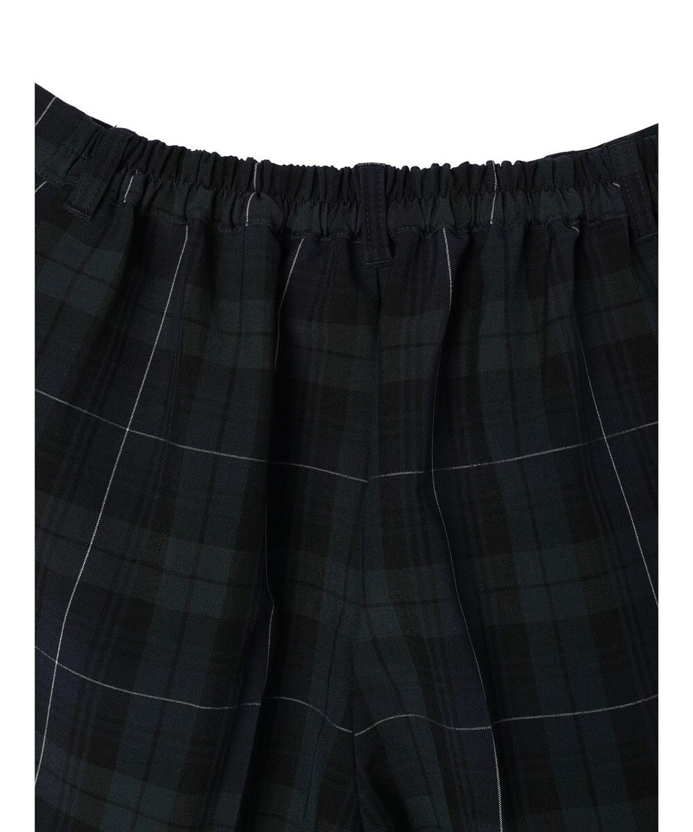 Green Parks きれいシルエットチェックパンツ 