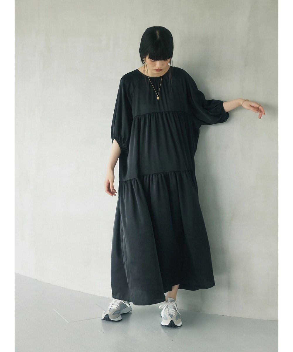 Green Parks armonia．ティアード切り替えワンピース 