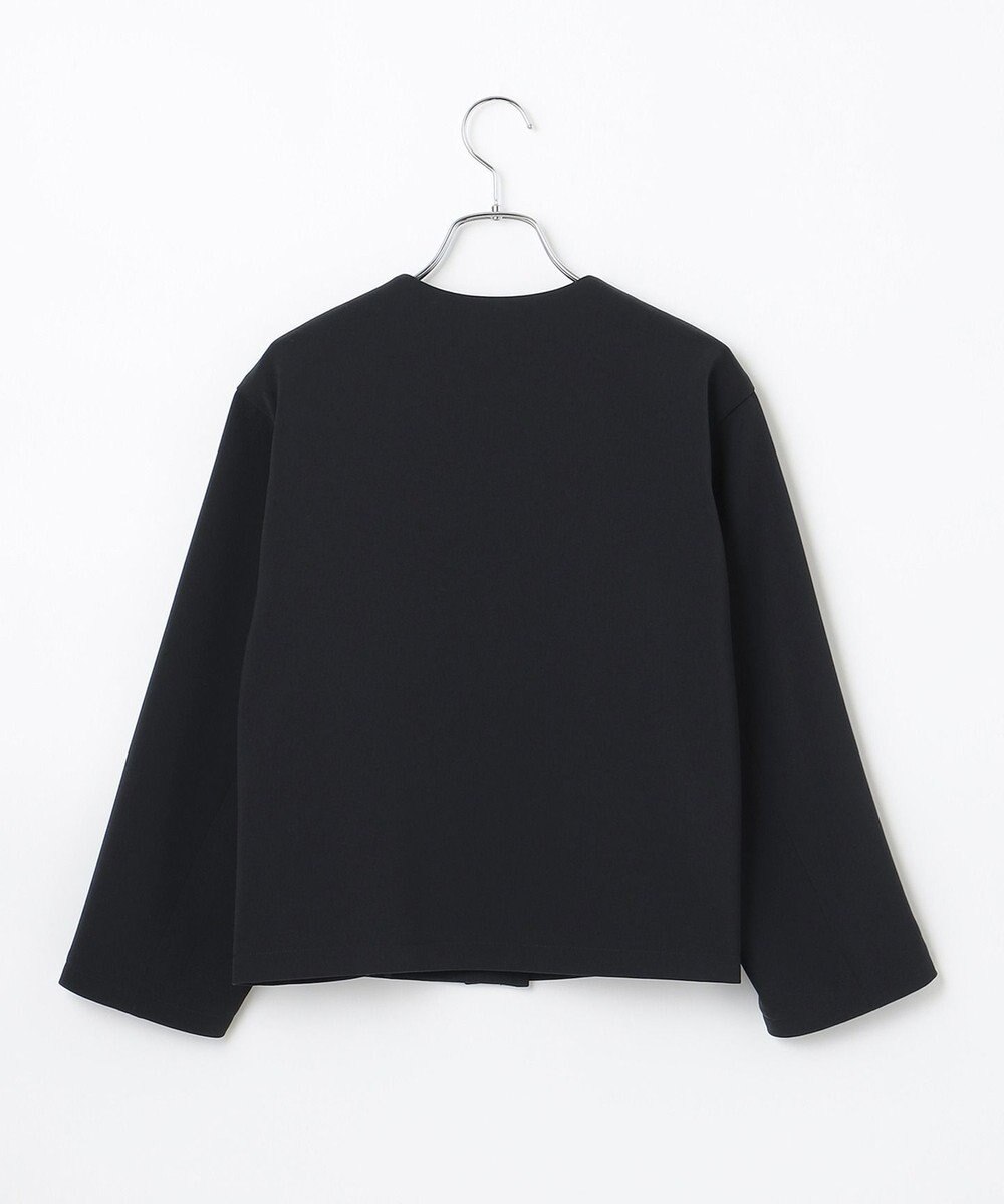 #Newans 【セレモニーにも】＜亀恭子さんコラボ＞コクーンフォルムノーカラージャケット 