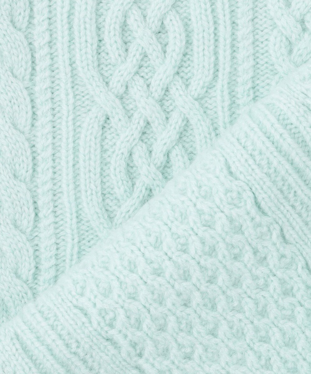 23区 S 【洗える】カシミヤブレンド ケーブルニットカーディガン 