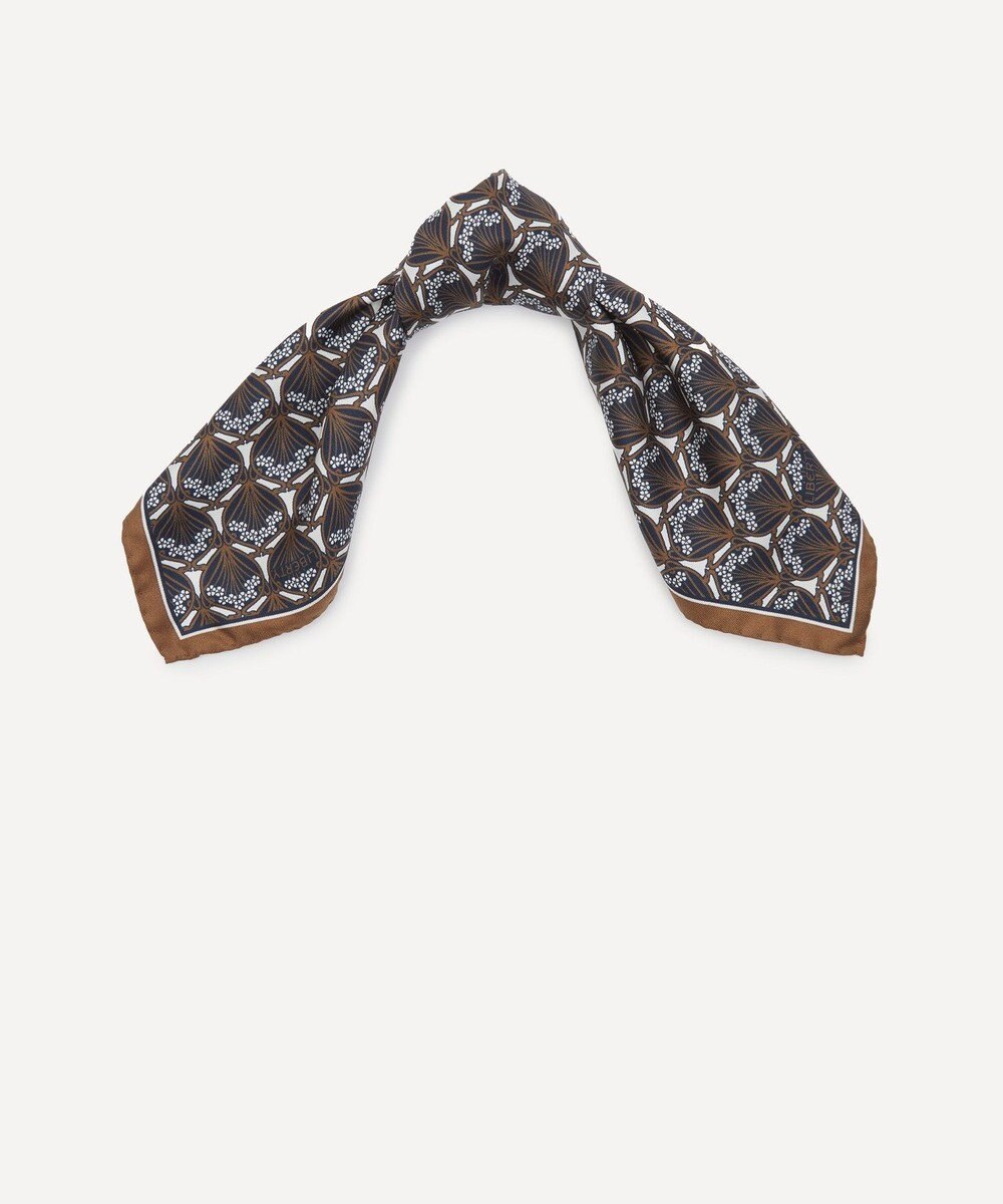 LIBERTY. アイフィス ストライプ 45x45 シルクスカーフ 