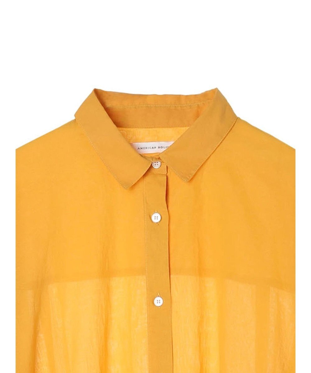 AMERICAN HOLIC 接触冷感＋速乾　強撚シアーボイルＢＩＧシャツ 