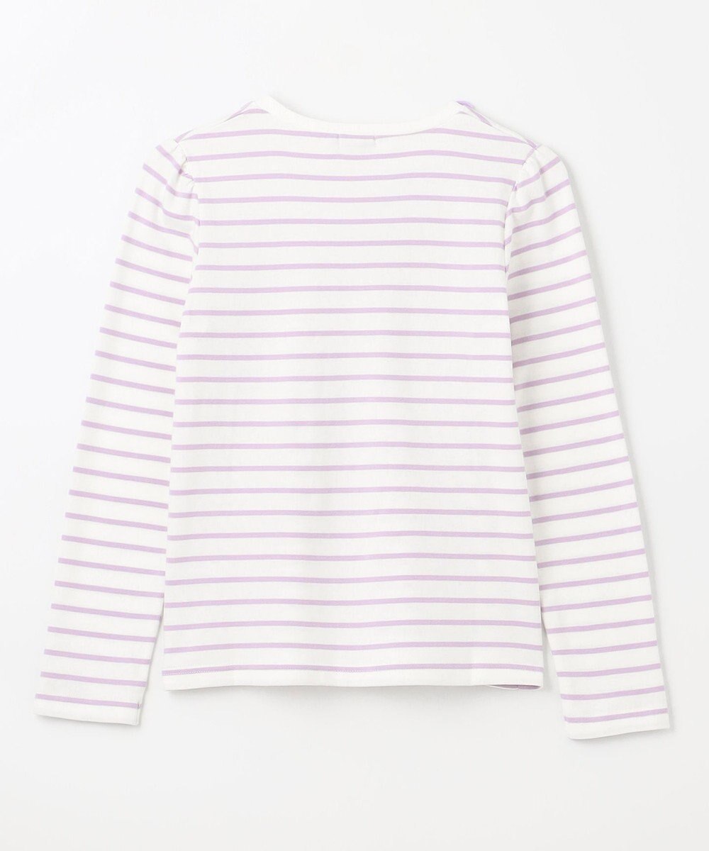 ANY KIDS リボン×ボーダー長袖Tシャツ 