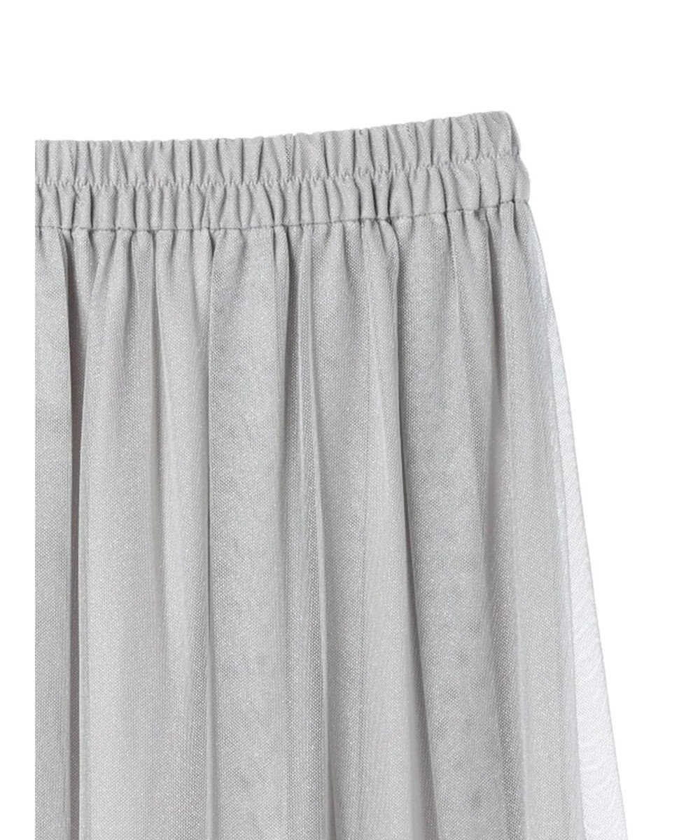 YECCA VECCA ラメチュールギャザースカート 