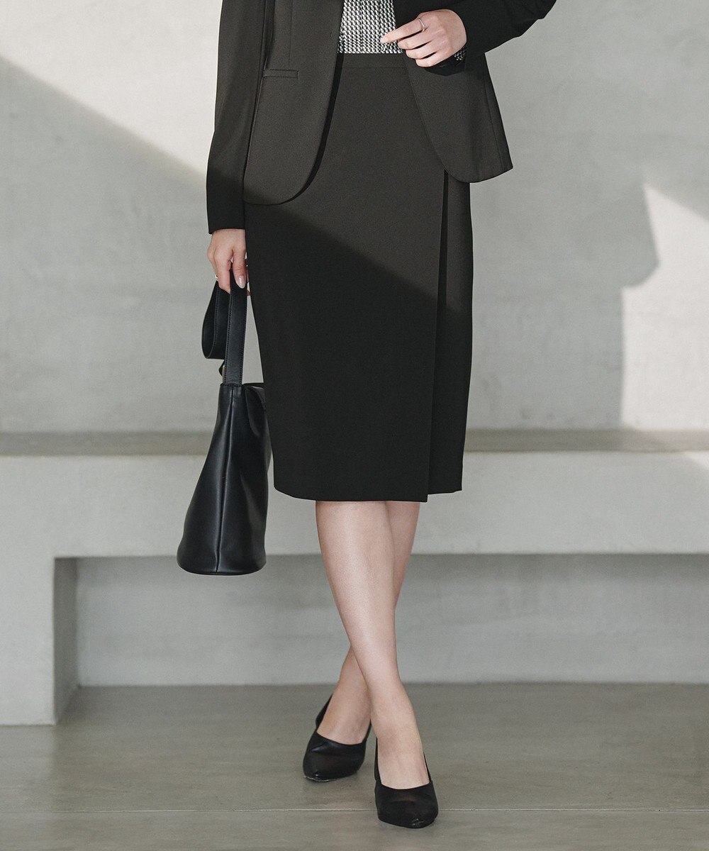 ICB  【新色追加・防シワ・速乾・洗える】Fied ラップ風スカート 