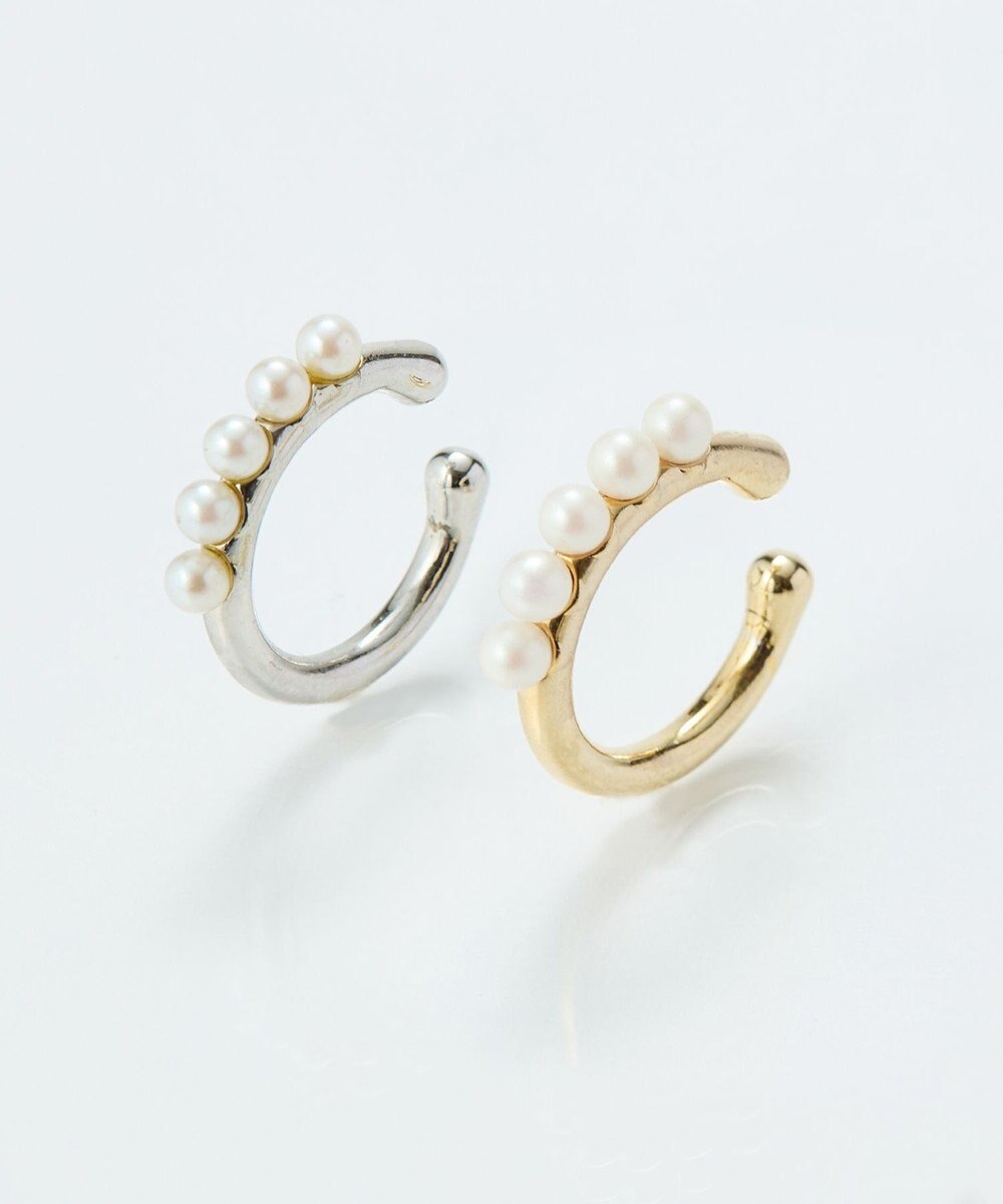 Phoebe 【金属アレルギー対応】パールフローイヤーカフ　シルバー/ニッケルフリー 