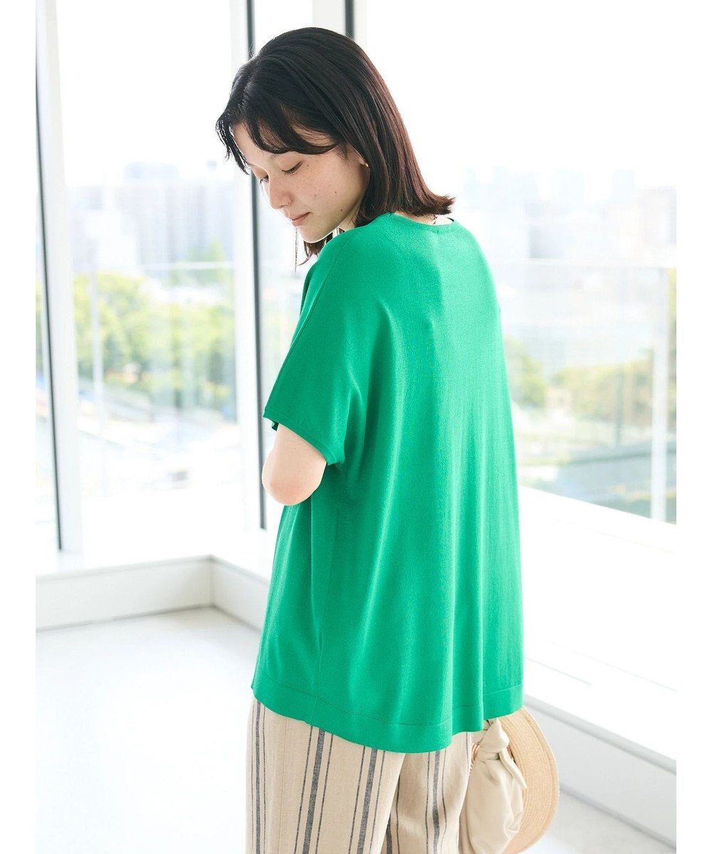 CRAFT STANDARD BOUTIQUE UVカット/接触冷感/洗える/ 半袖ニットプルオーバー 