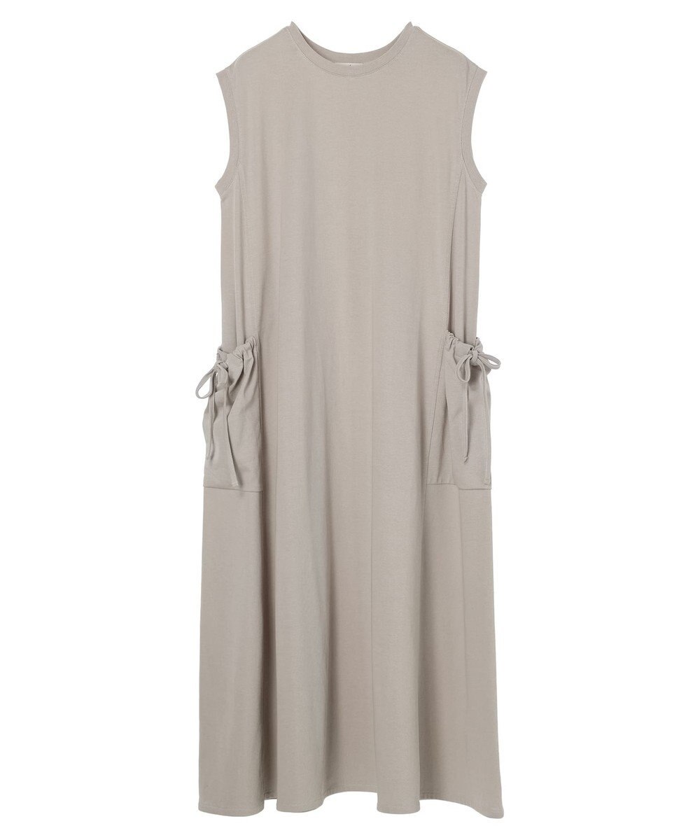 earth music&ecology ギャザーポケットノースリーブワンピース 