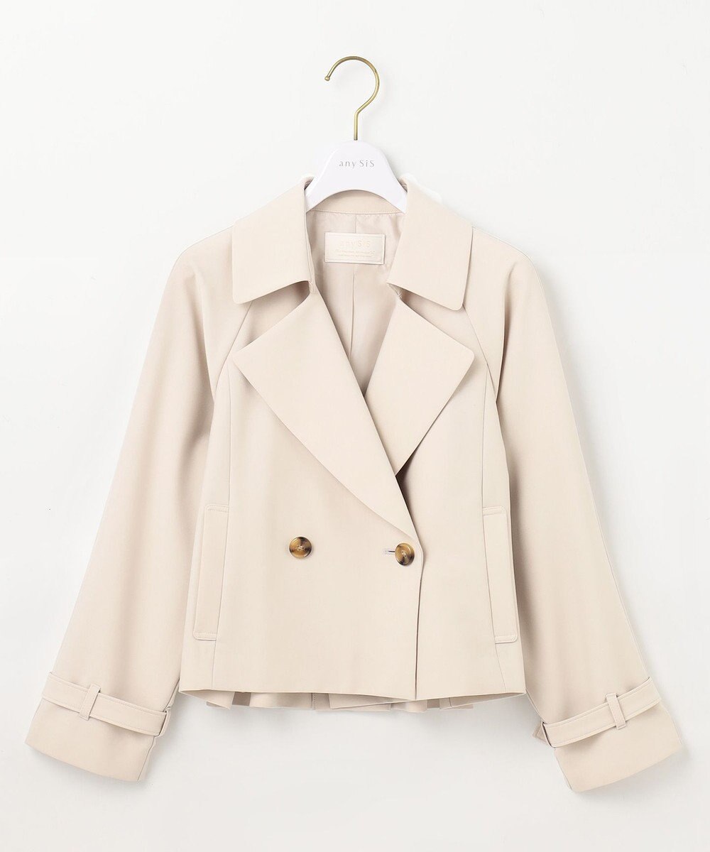 ANY SIS S 【低身長企画】ショートトレンチ コート 