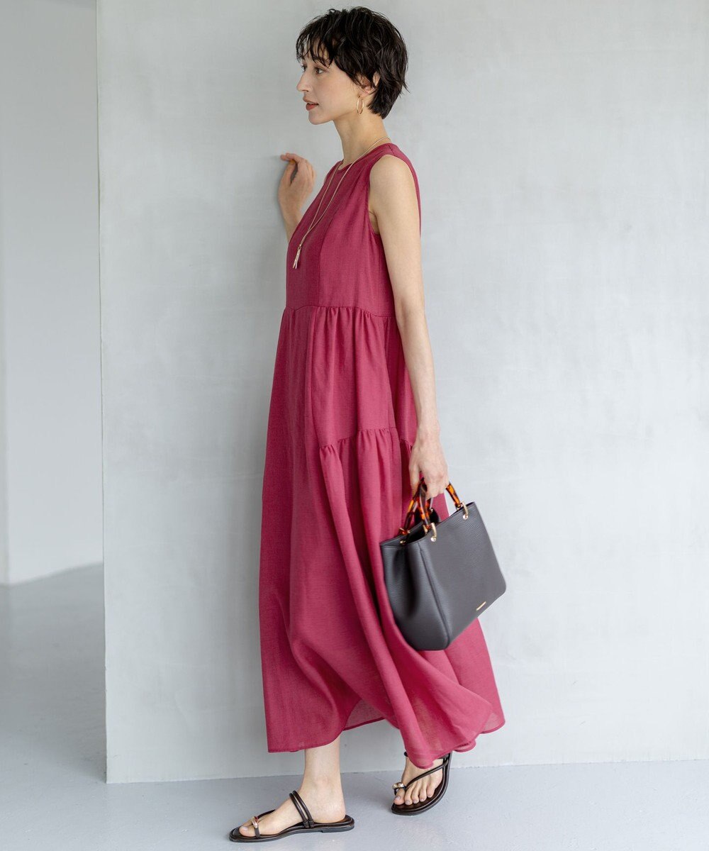 23区 【一部店舗限定/接触冷感/洗える】ラミータンブラー ノースリーブ ワンピース 