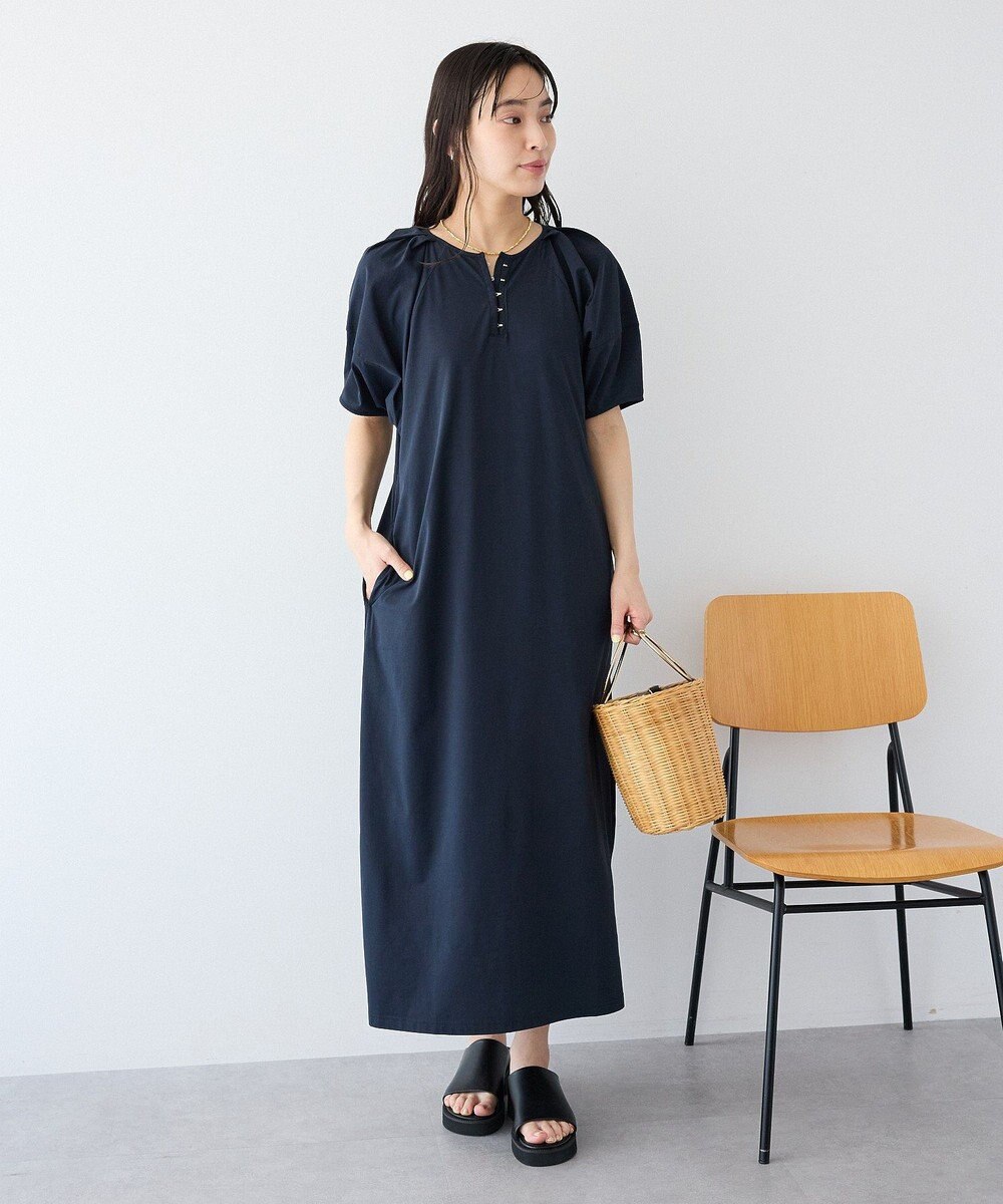CRAFT STANDARD BOUTIQUE ポーチ付きバルーンスリーブワンピース 