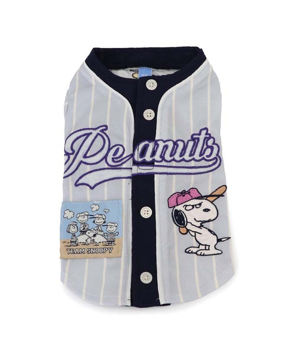 PET PARADISE スヌーピー ベースボール Ｔシャツ 《グレー》 中型犬 大型犬 