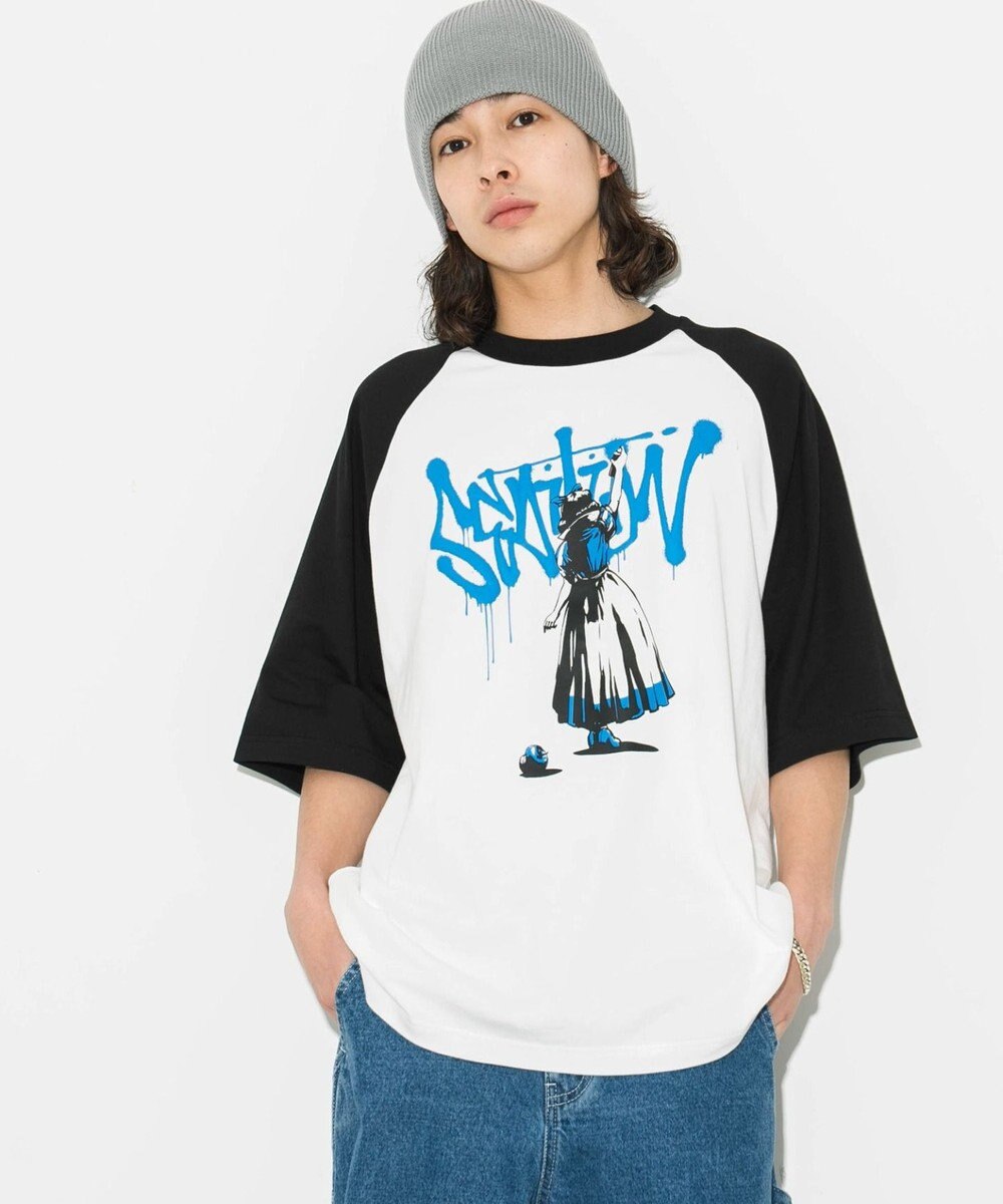 WEGO 【ユニセックス着用ITEM/】グラフィックラグランBIGT（S） 