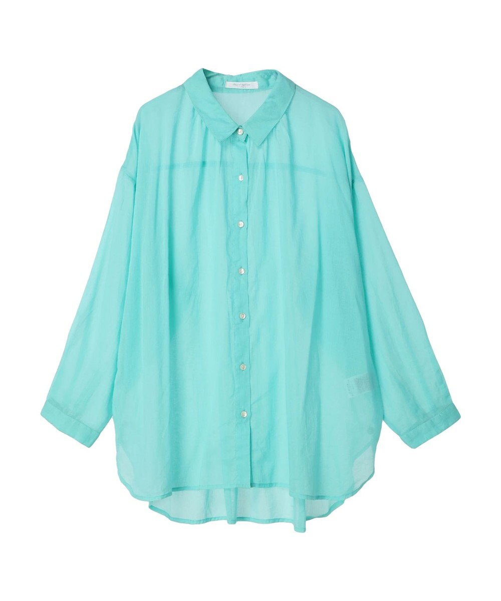 Green Parks インド綿　柔らかボイルシャツ 