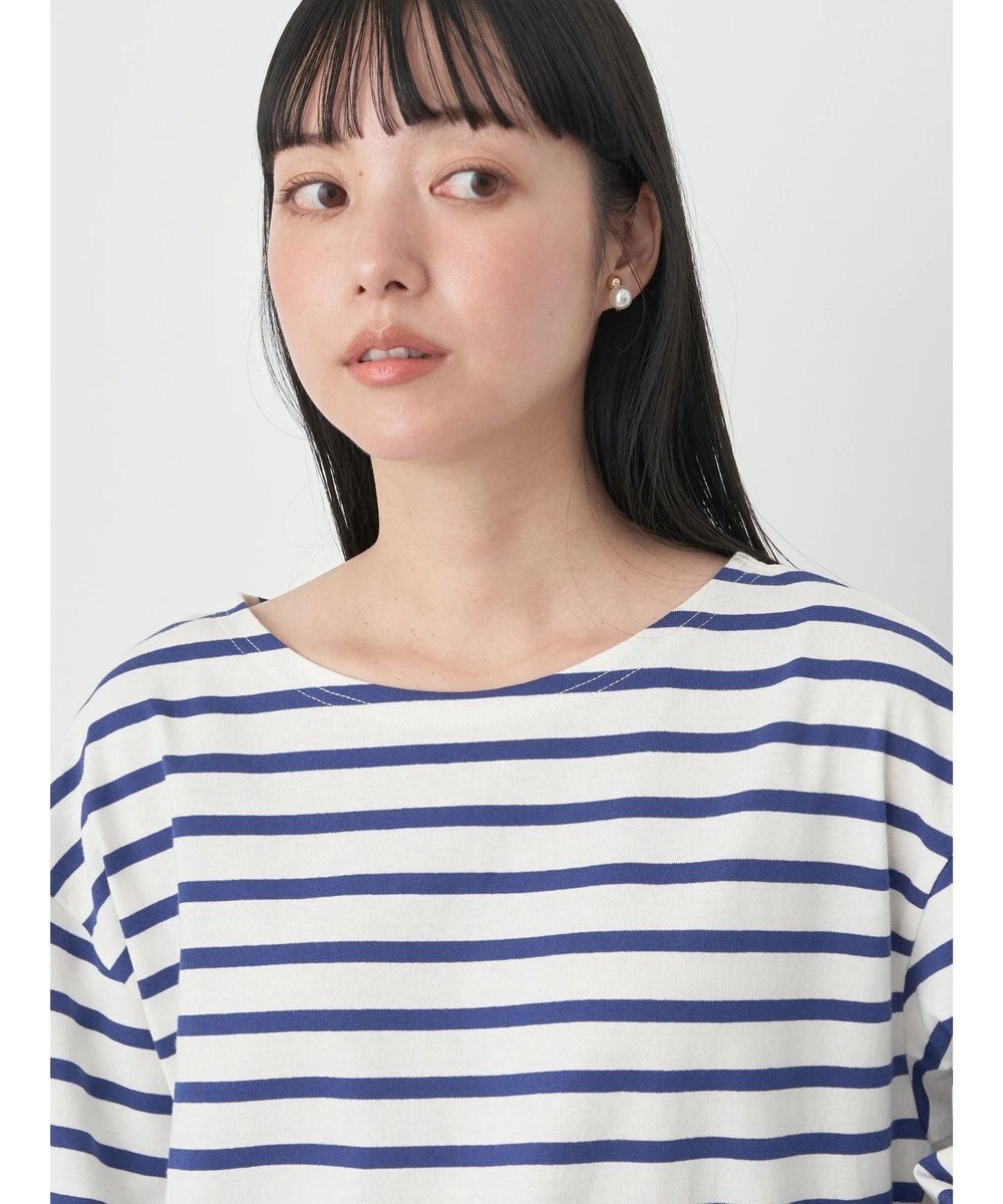 earth music&ecology ボーダーカットソーチュニック 