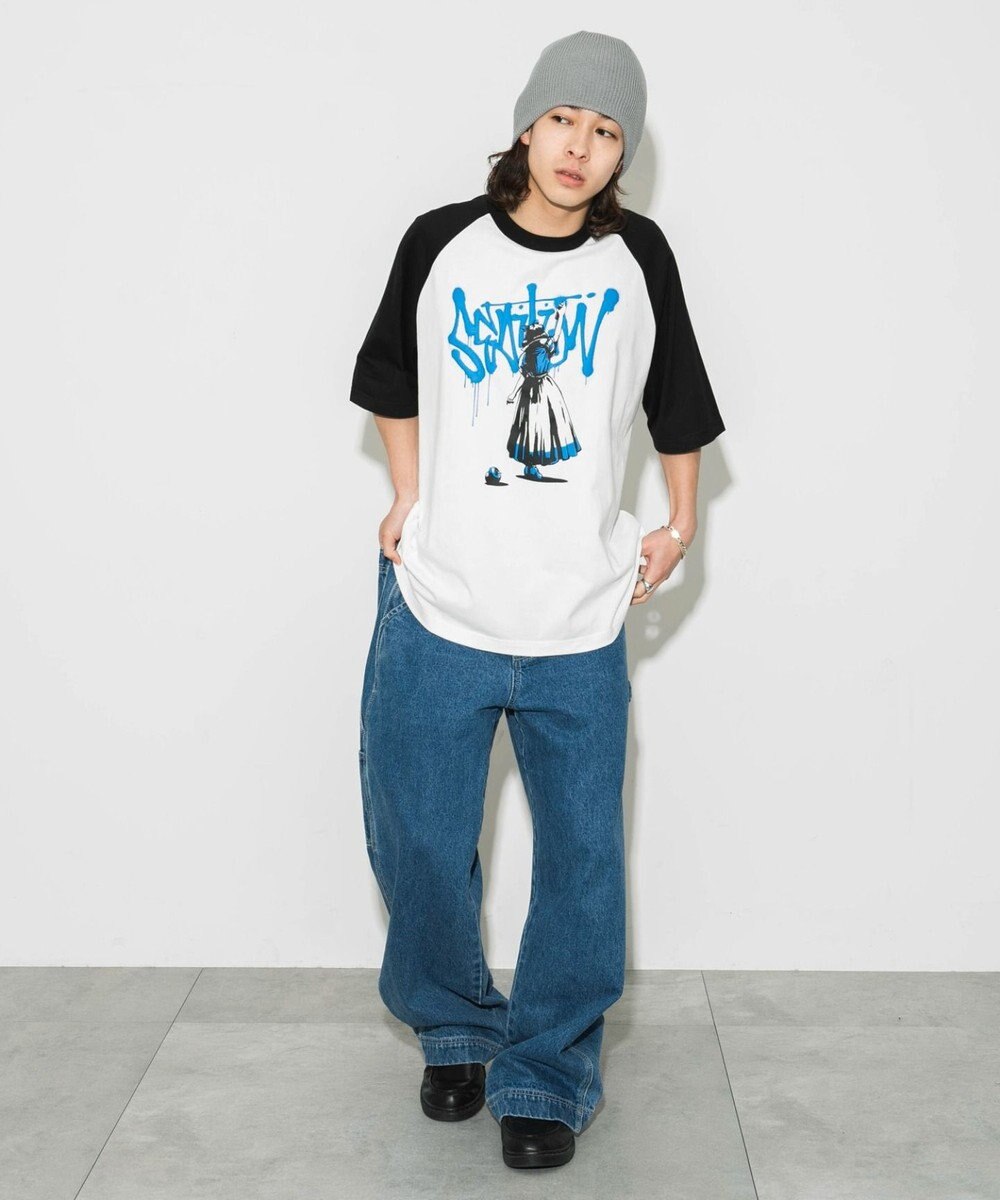 WEGO 【ユニセックス着用ITEM/】グラフィックラグランBIGT（S） 