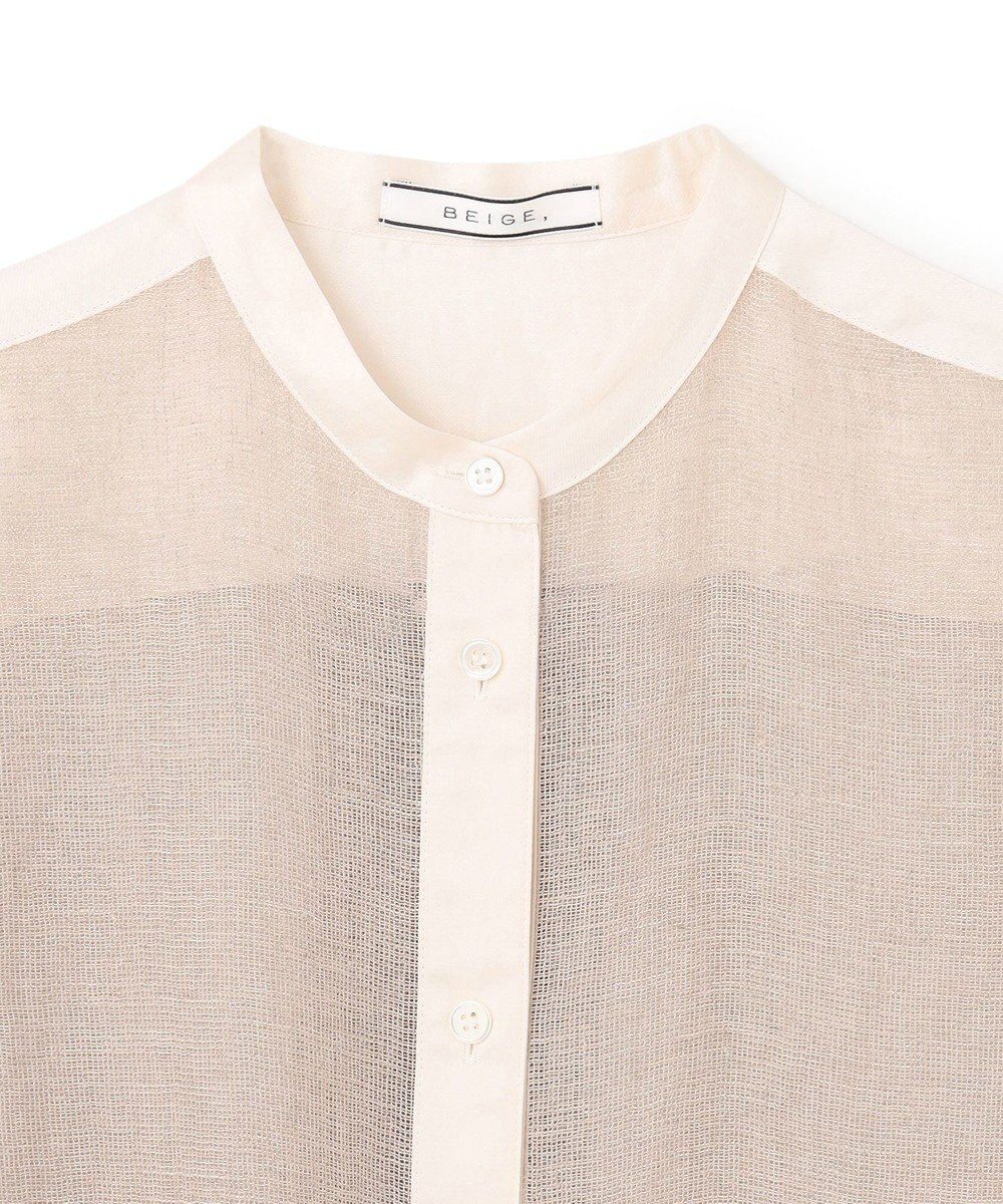 BEIGE， MATHIEU / バンドカラーシャツ 