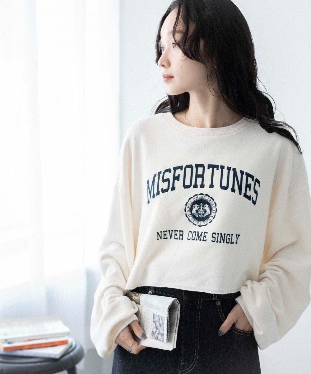 WEGO ヴィンテージライクショートスウェット 