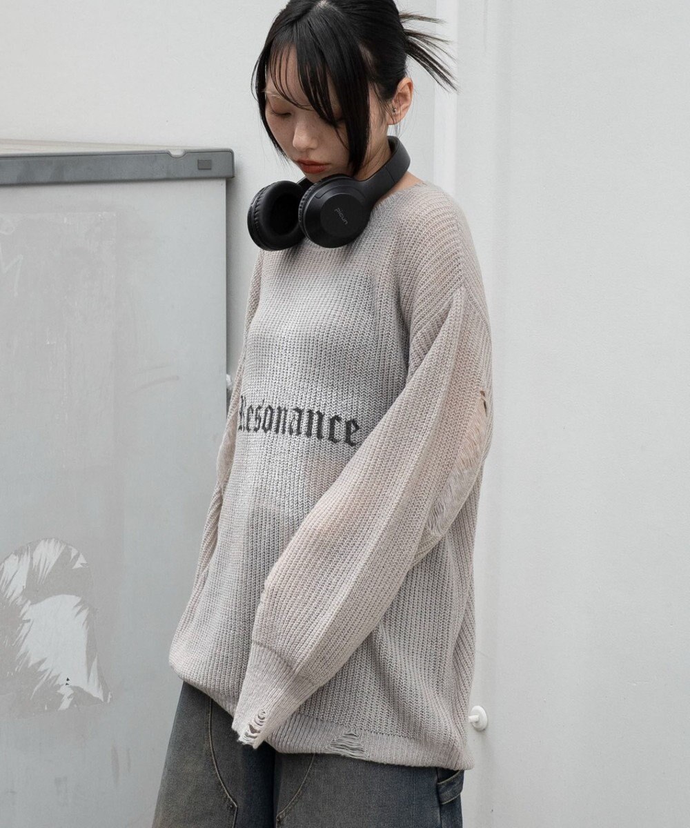 WEGO モヘアタッチスターBIGニット 