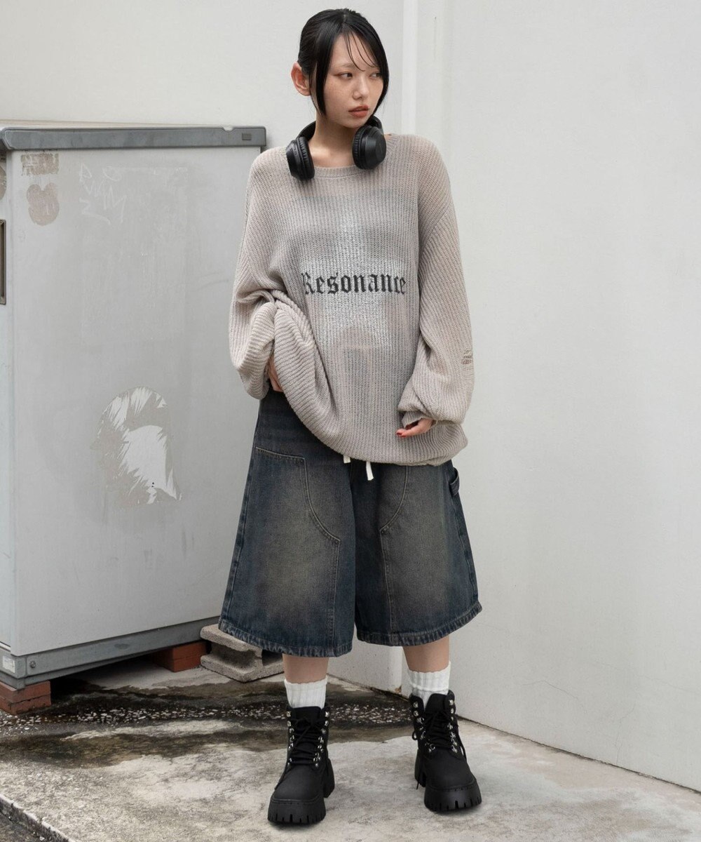 WEGO モヘアタッチスターBIGニット 