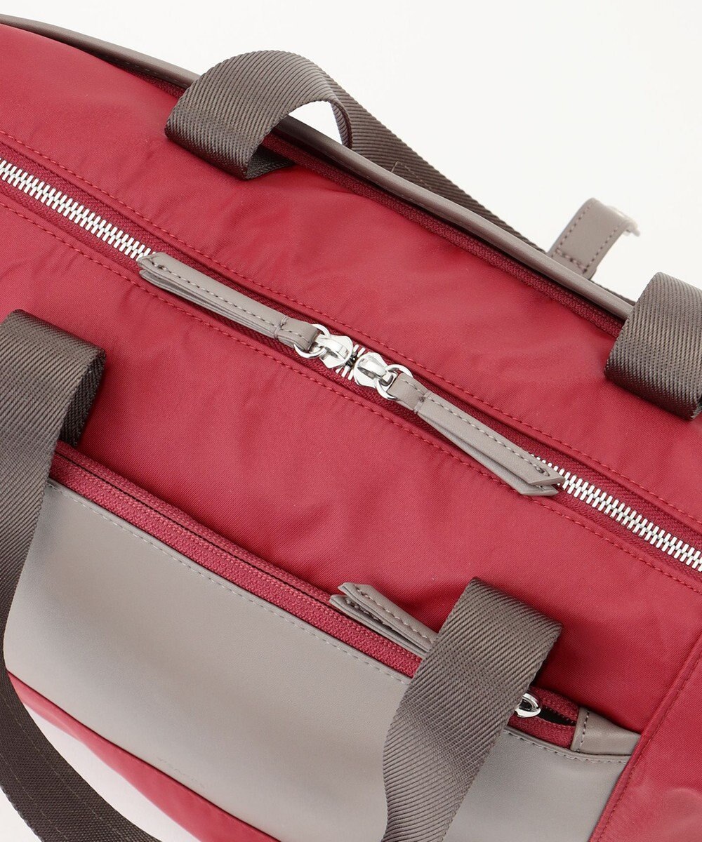 Y'SACCS ナイロン×リサイクルレザー　コンビマルチトート 