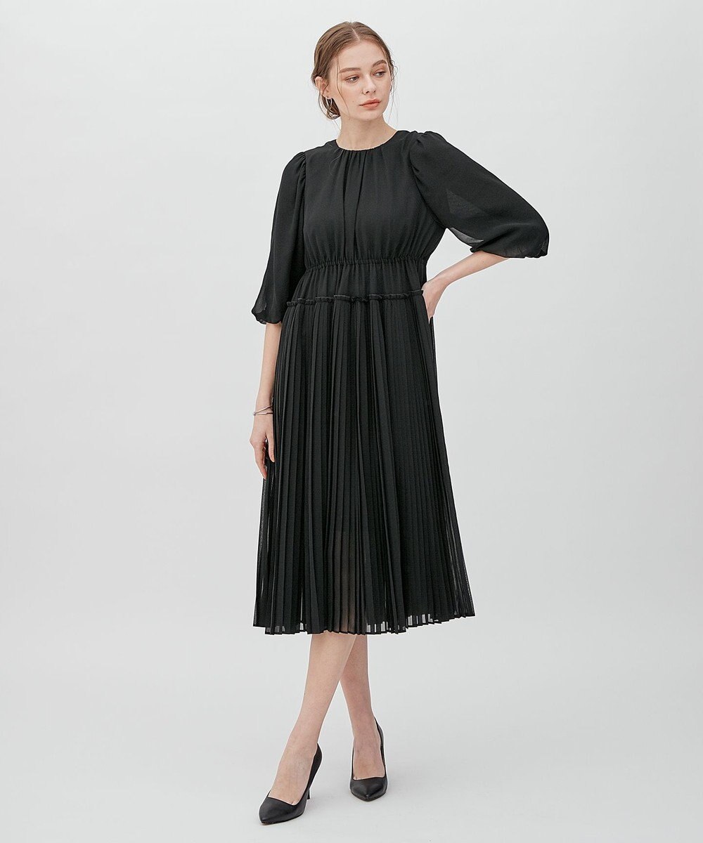 23区 L 【APPLAUDIR】シフォンジョーゼット ドレス 