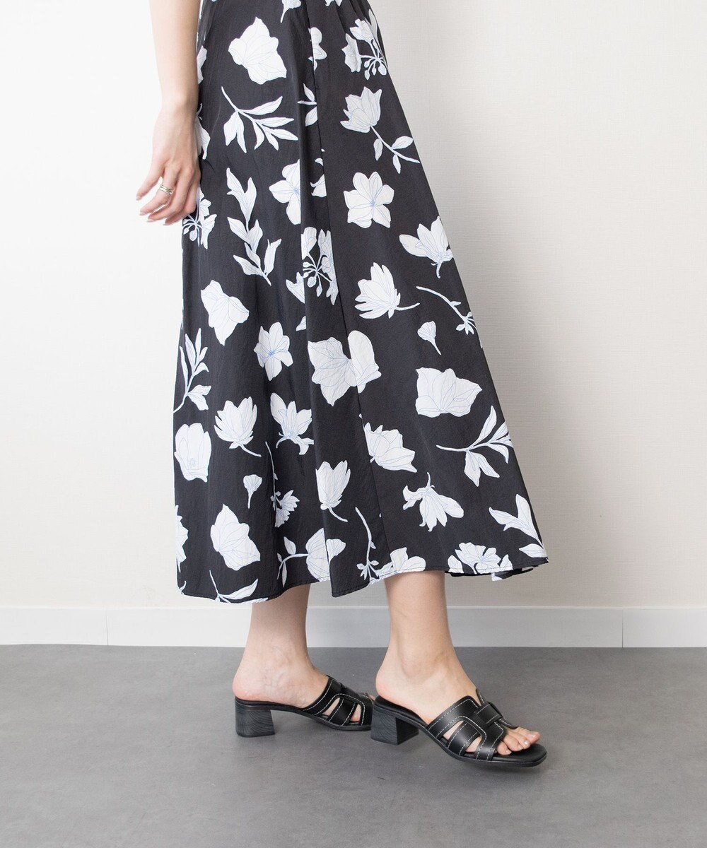 INTER-CHAUSSURES 【Oh my Sandals】チャンキーヒールレザーサンダル 