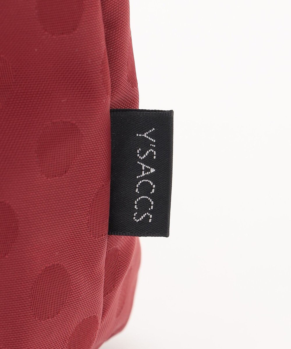 Y'SACCS ドットジャガードポーチ付きトートバッグ 