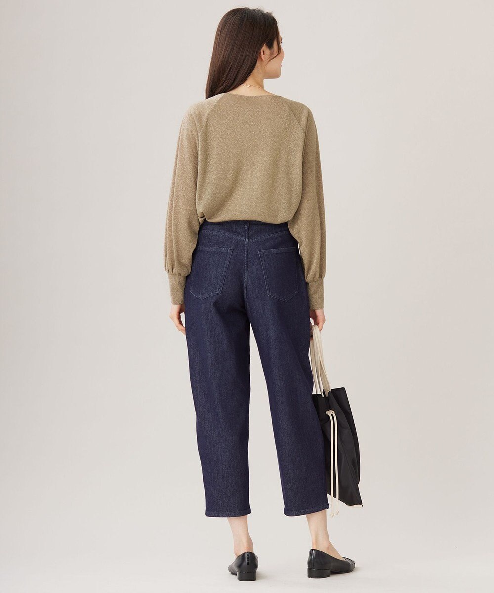 自由区 S 【洗える】ラメシアー トップス 