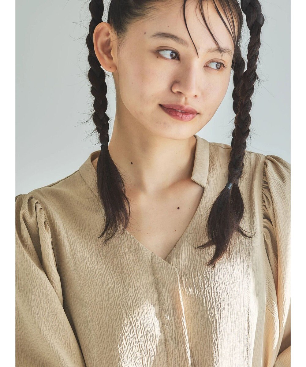 Green Parks ■ＥＳＣＡＲ　ランタンスリーブシャツワンピース 