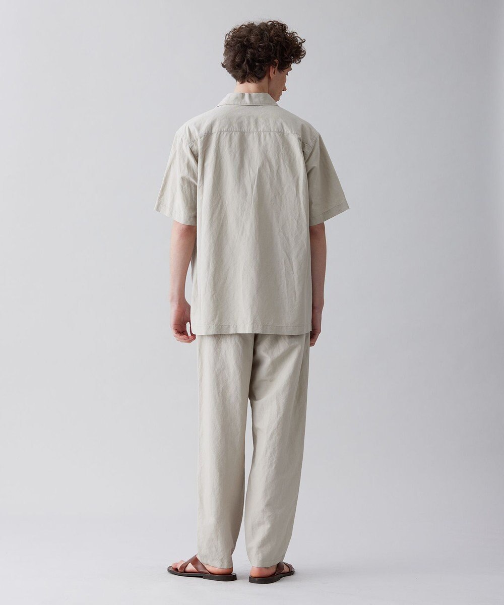 UNFILO MENS ライトリネン オープンカラーシャツ [23年春夏商品] 