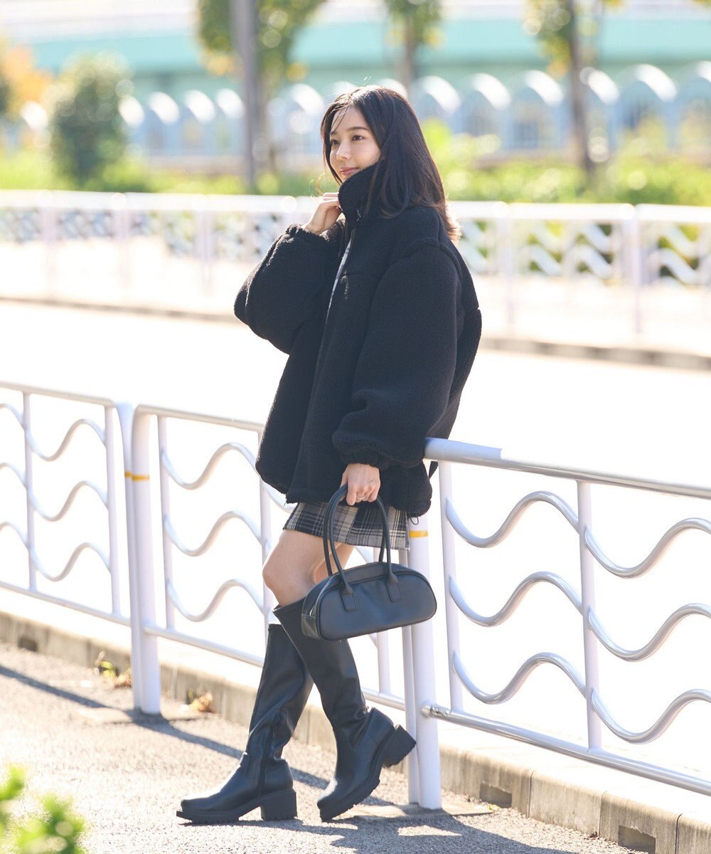 earth music&ecology ボアルーズブルゾン 