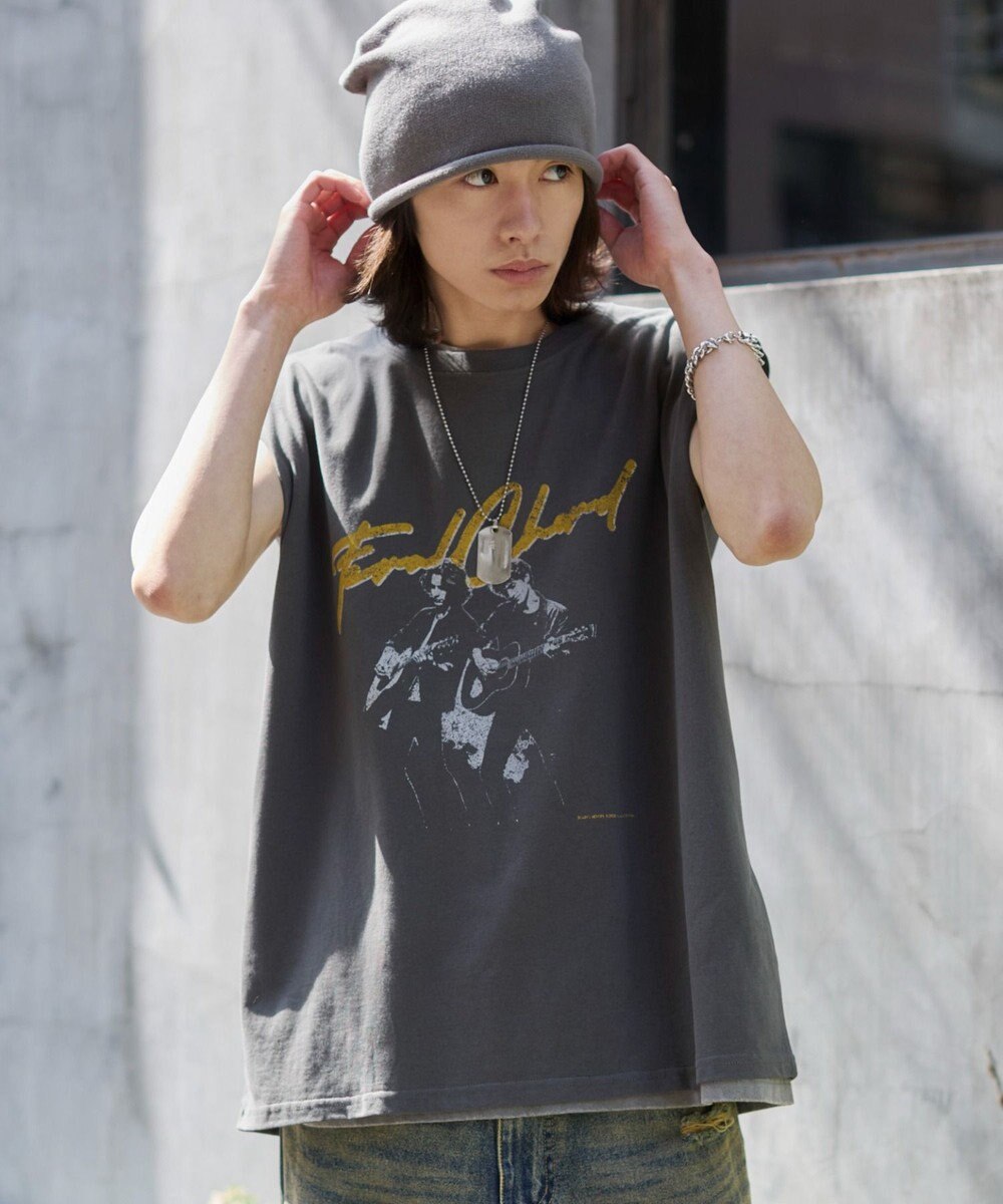 WEGO 【ユニセックス着用ITEM/MLサイズ展開】グラフィックBIGノースリーブ 