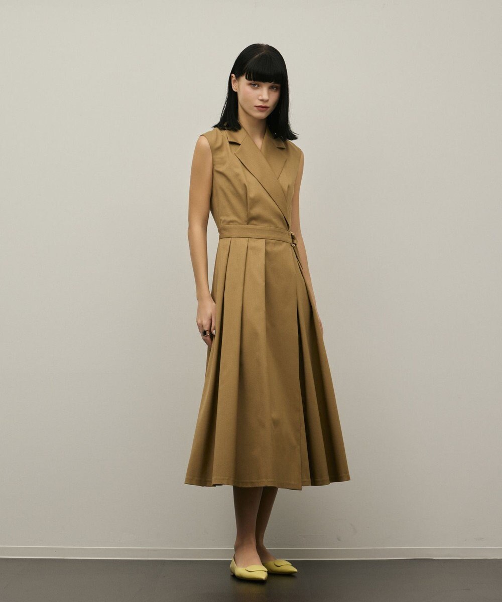 GRACE CONTINENTAL カシュクールタックフレアワンピース 