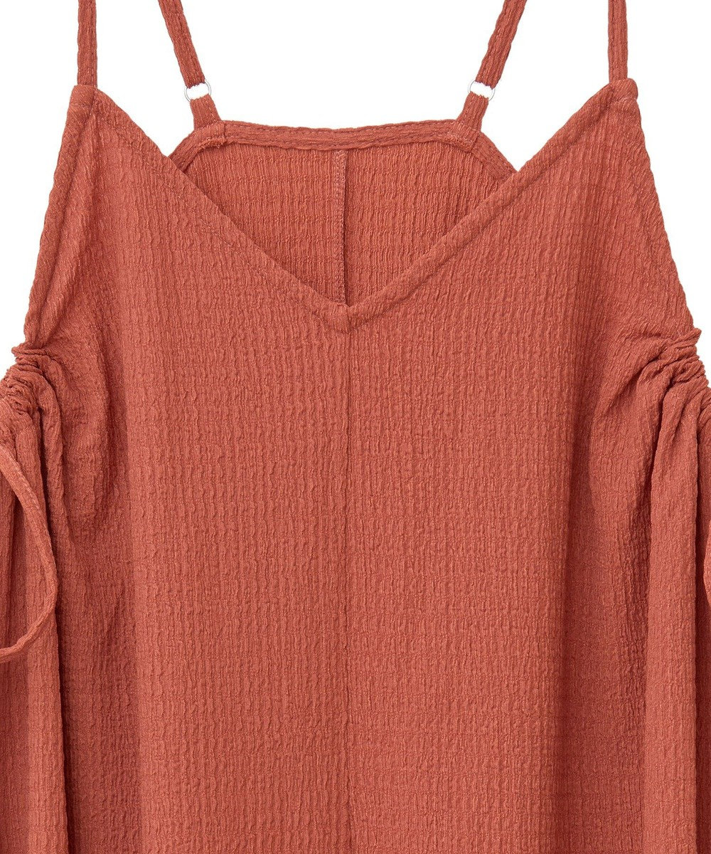 Green Parks 表面感脇リボンキャミワンピース 