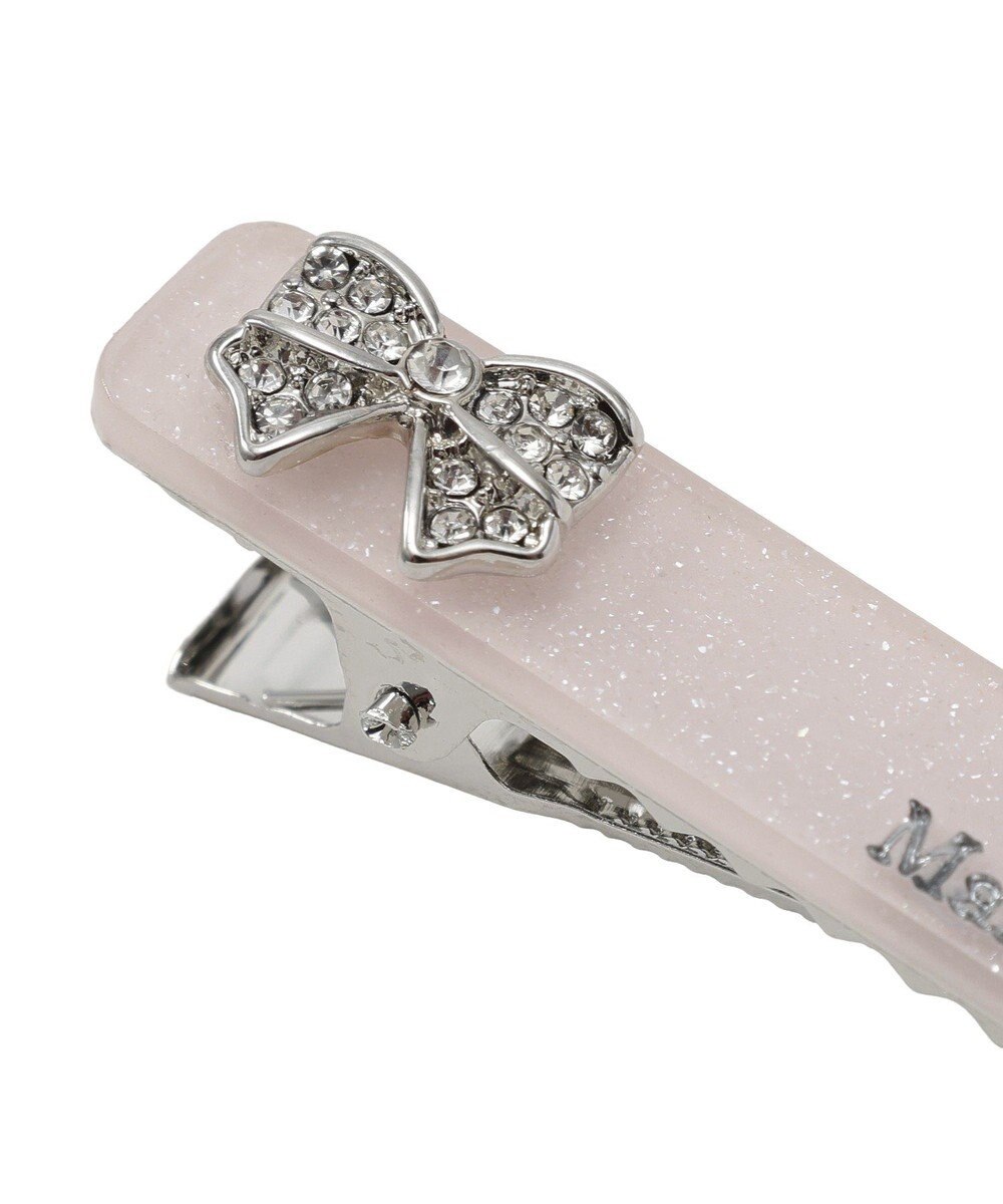Maison de FLEUR 【2個セット】ビジューリボンアクリルクリップセット 