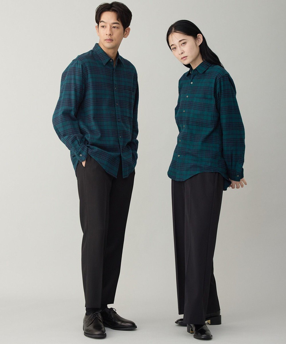 UNFILO MENS 【男女兼用】クリーンチェック ネルシャツ 