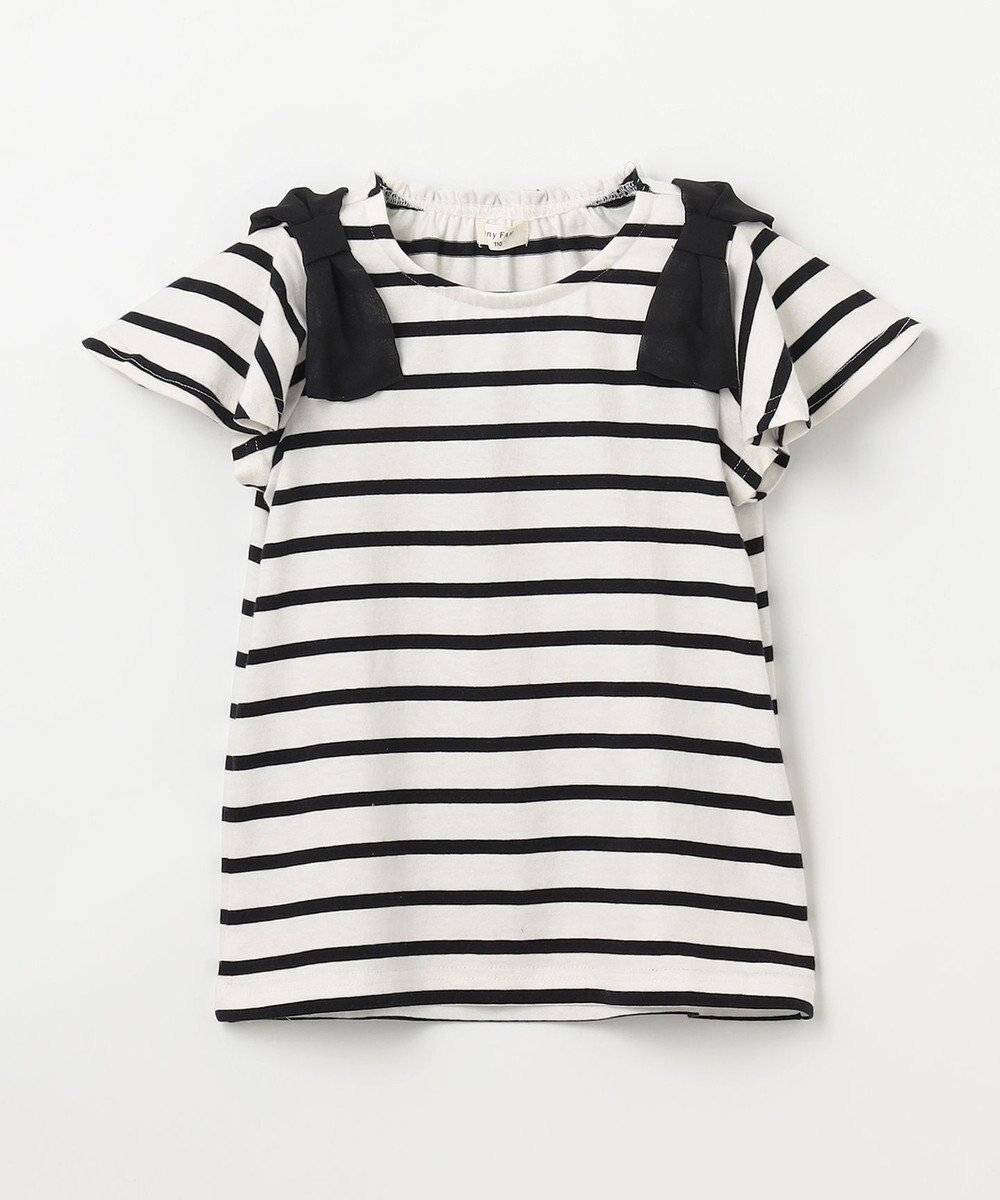 ANY KIDS ひんやりクール 肩リボンTシャツ 
