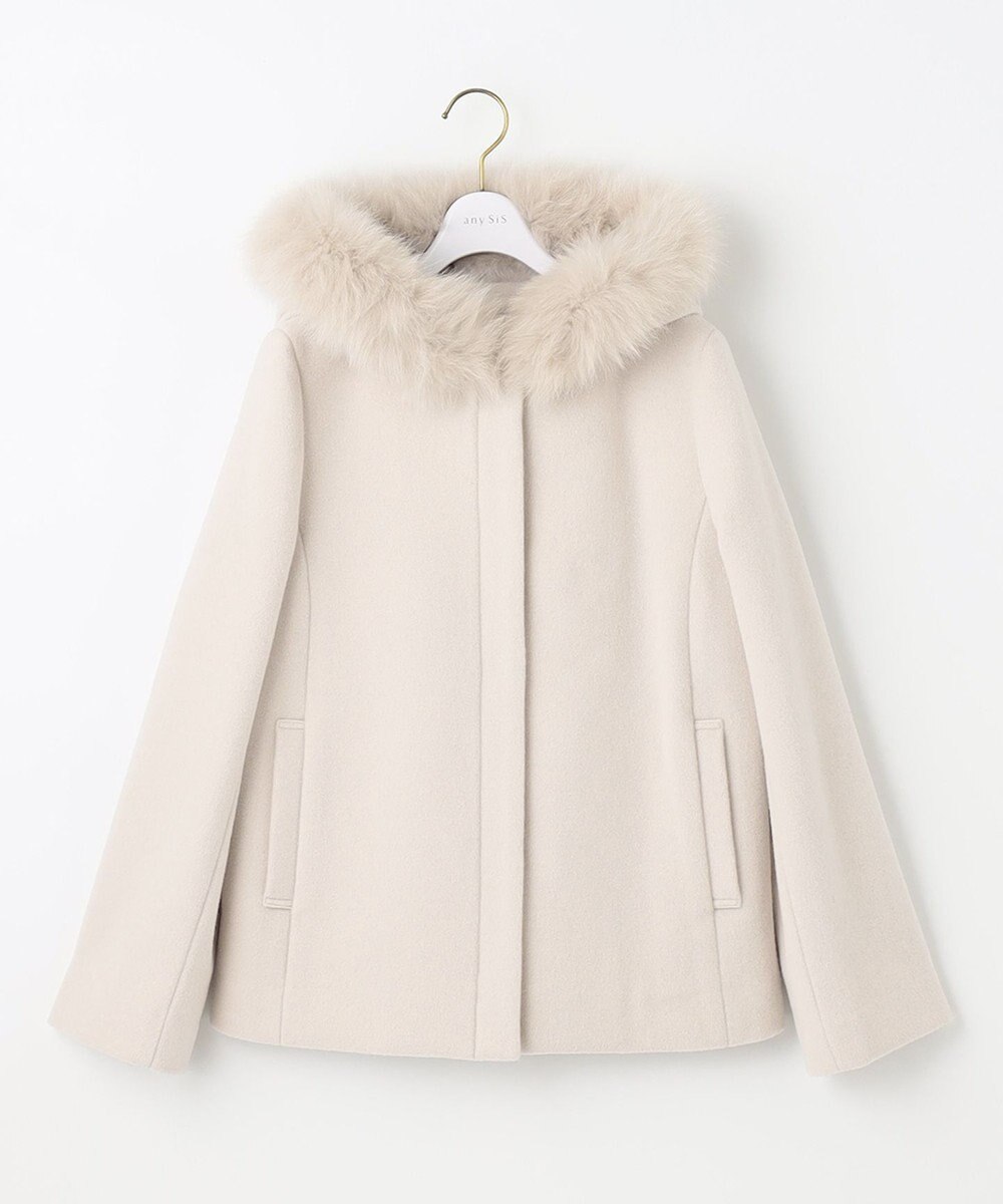 ANY SIS 【美人百花11月号掲載】2WAYスーペリアファインウールモッサ コート 