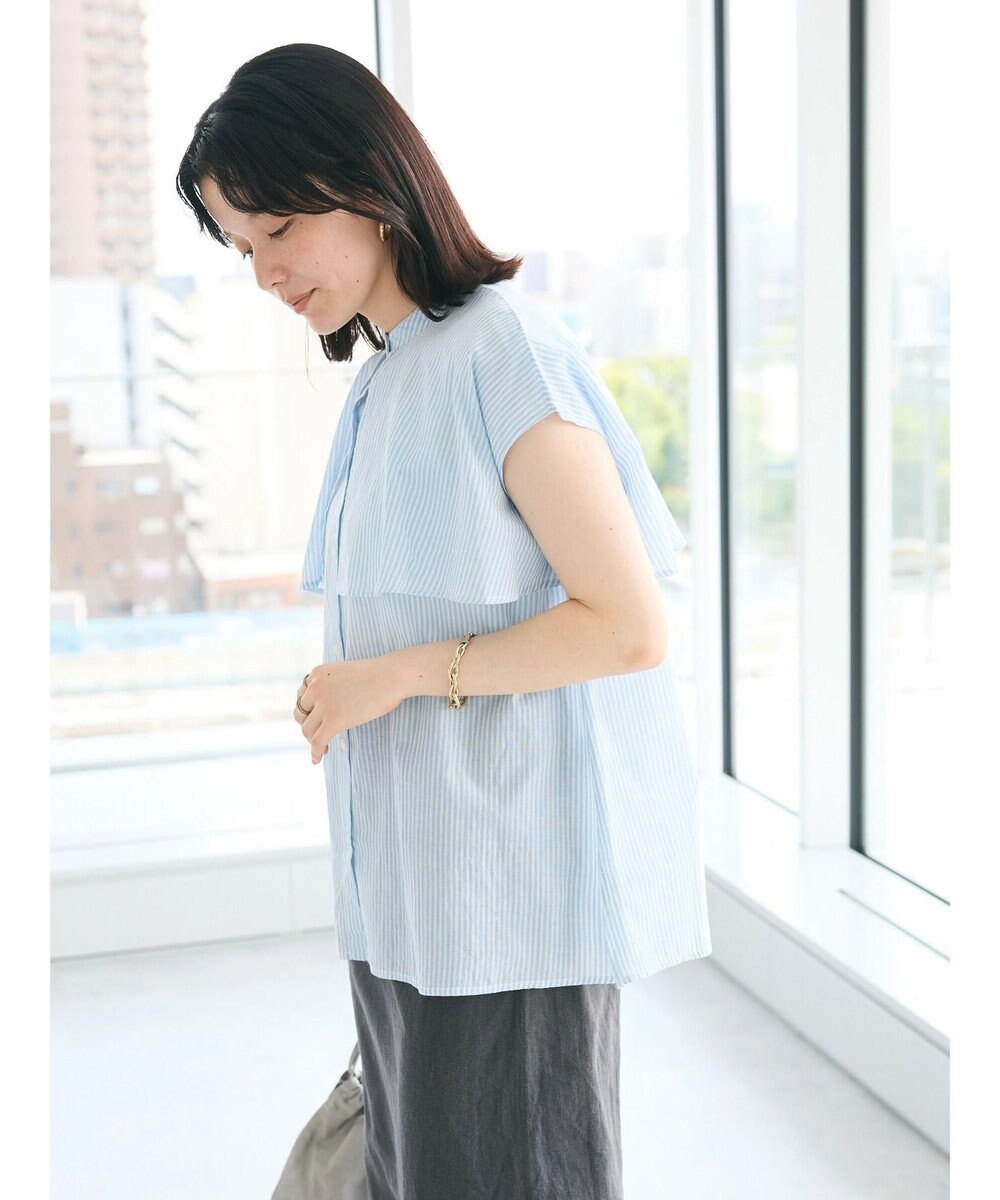 CRAFT STANDARD BOUTIQUE インド綿フリルブラウス 