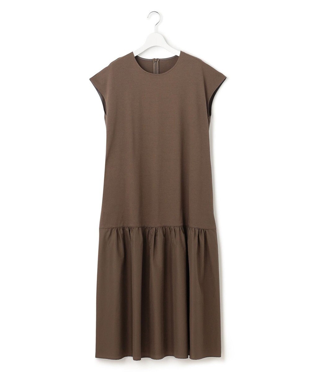 23区 L 【洗える】スーピマコットンプレーティング ワンピース 