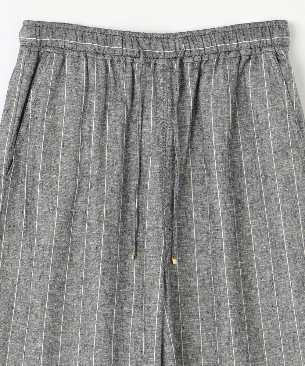 ANY 【ウエストゴム】リネンレーヨンワイドパンツ 