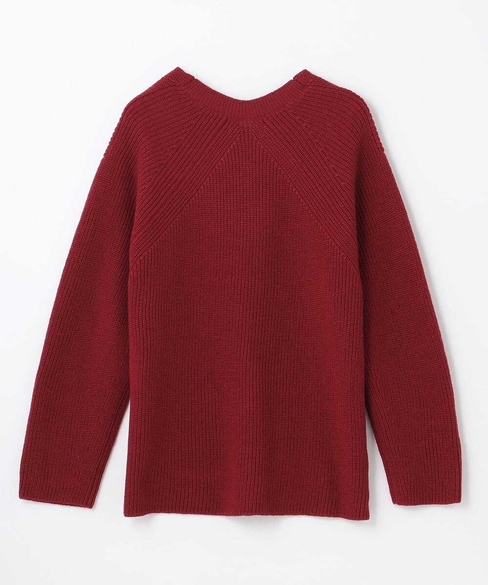 ANY ウールブレンドバルキーニット Vネック 