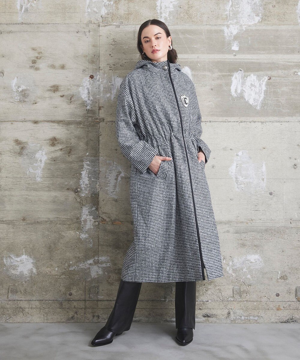 GRACE CONTINENTAL オーバーサイズ千鳥コート 