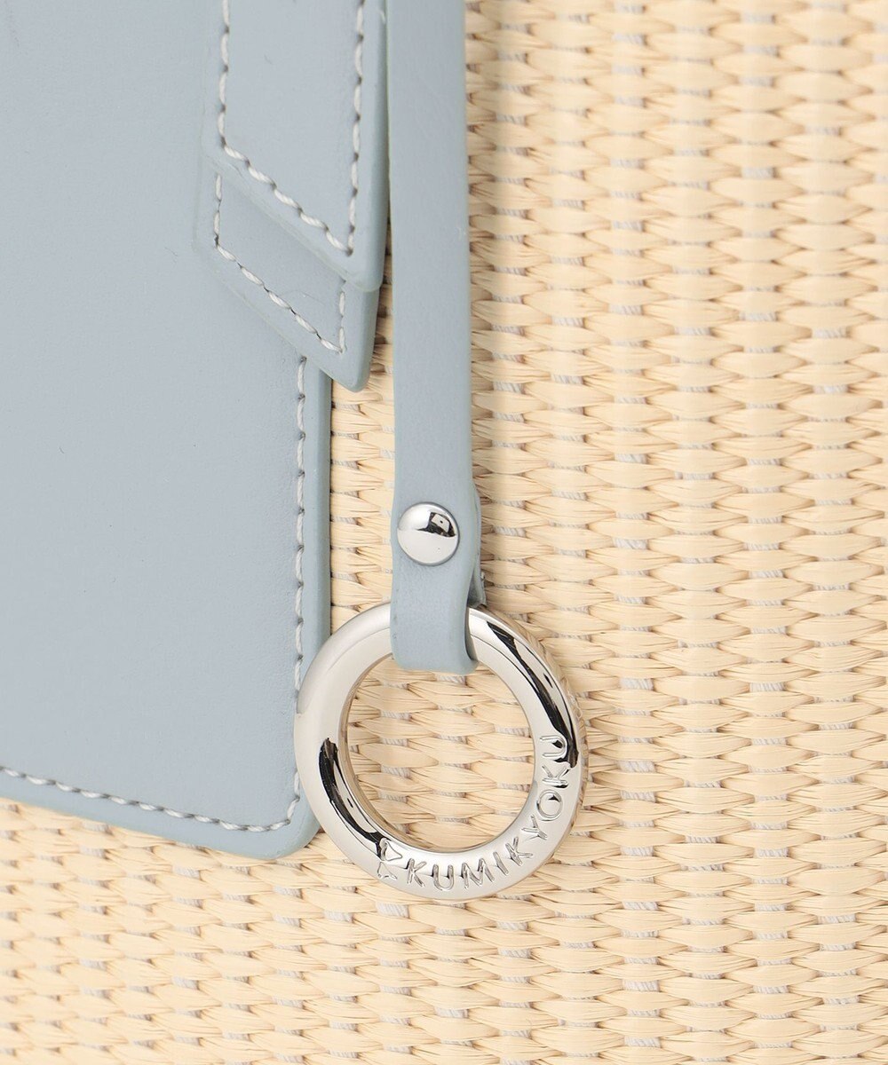 組曲 フェイクレザーコンビバスケットバッグ 