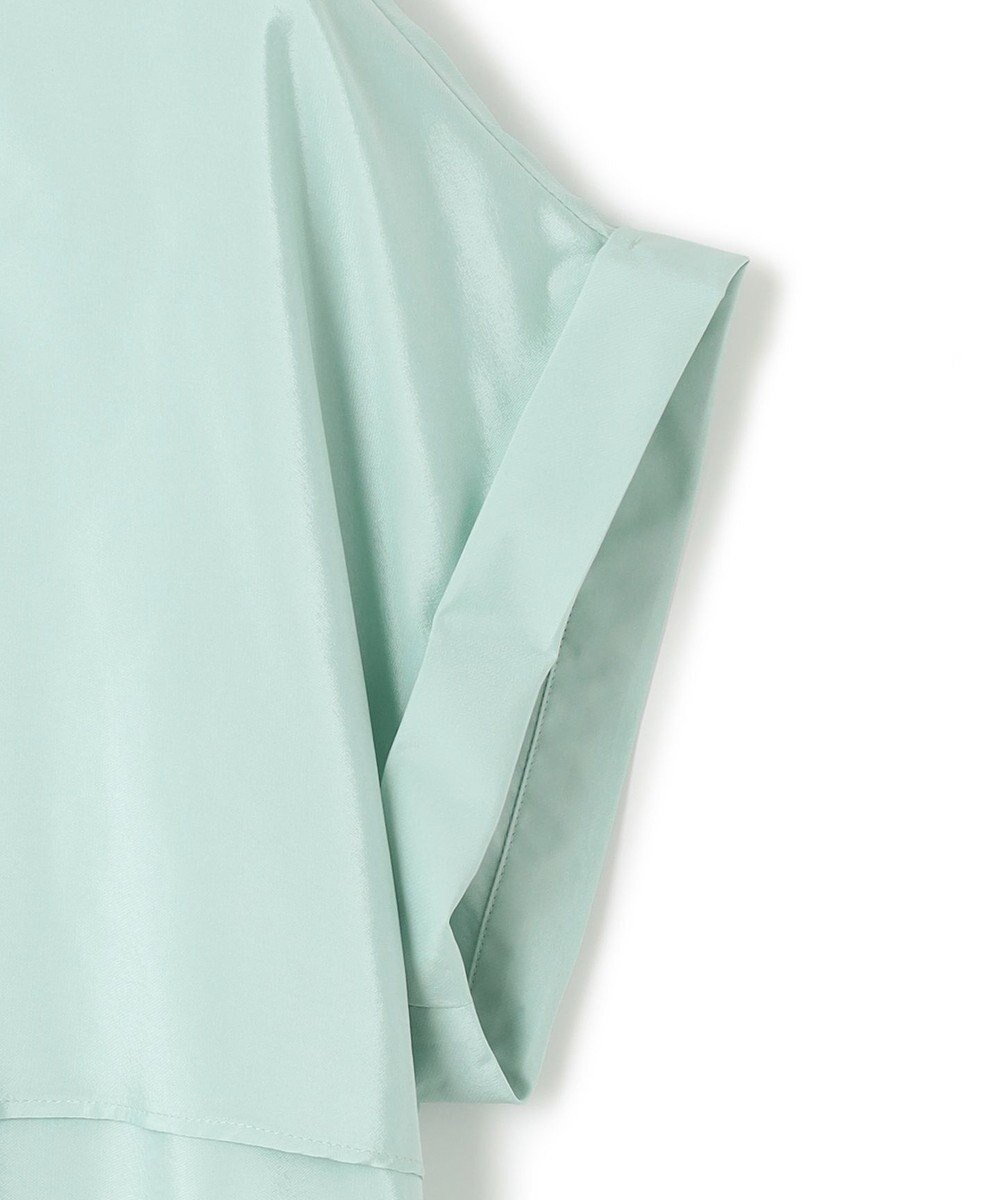 ICB 【洗える】ヌーディスローン  バンドカラーブラウス 