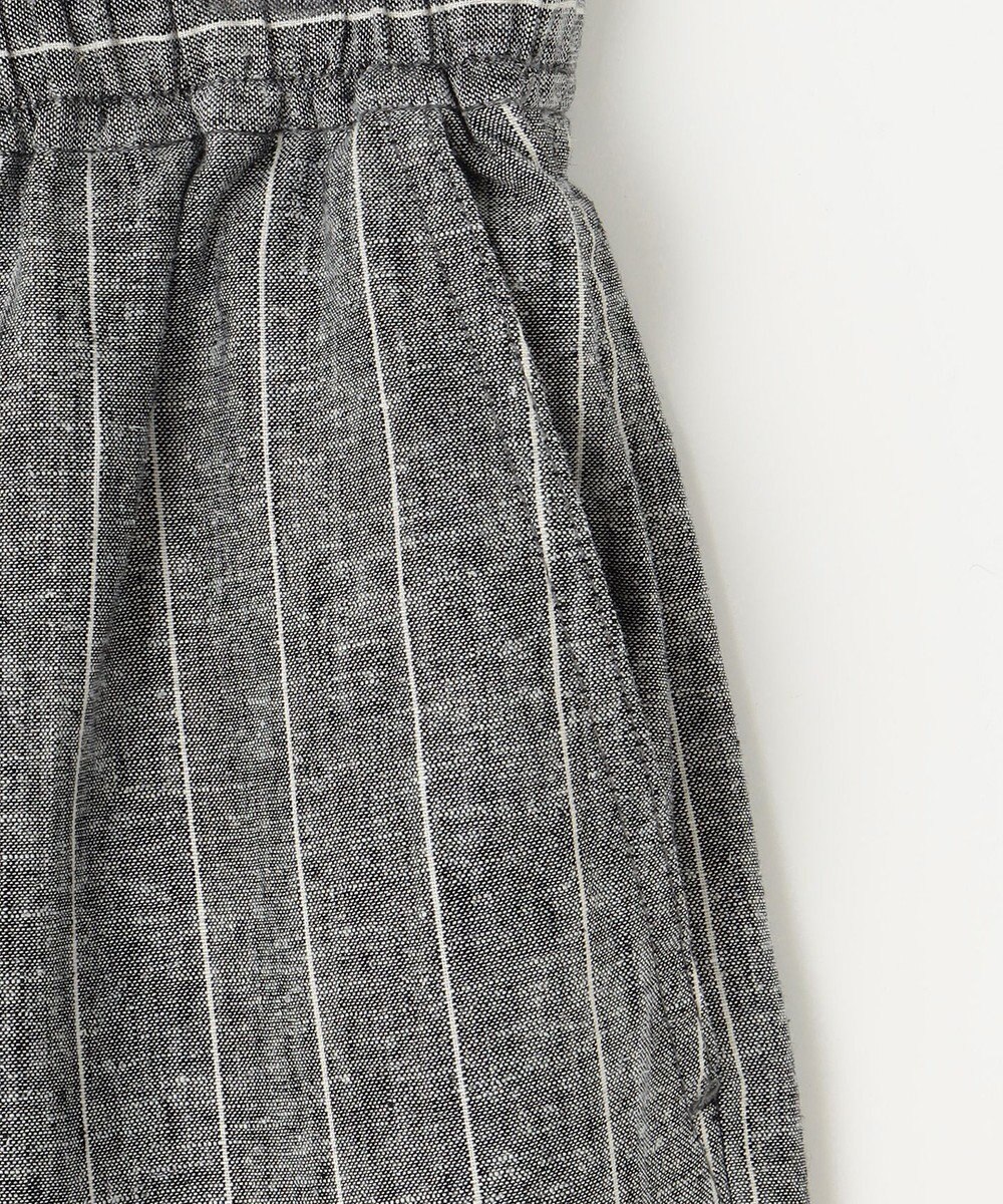 ANY 【ウエストゴム】リネンレーヨンワイドパンツ 