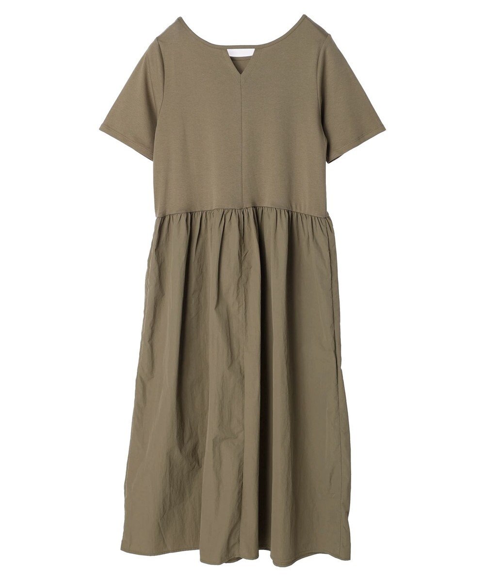 Green Parks Ｂ．ドッキングボリュームギャザーワンピース 