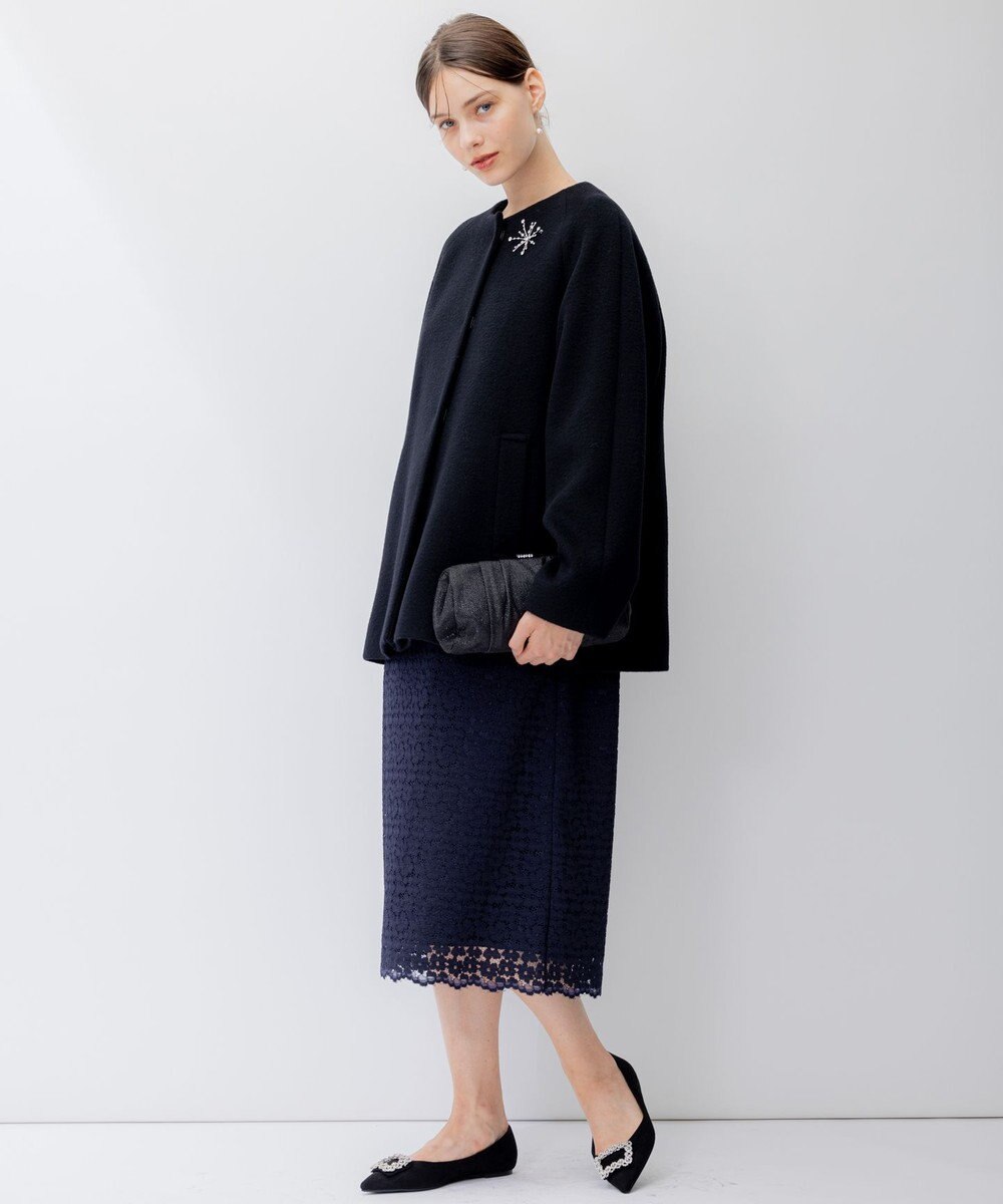 23区 【APPLAUDIR】オプティカルフラワーレース ドレス 