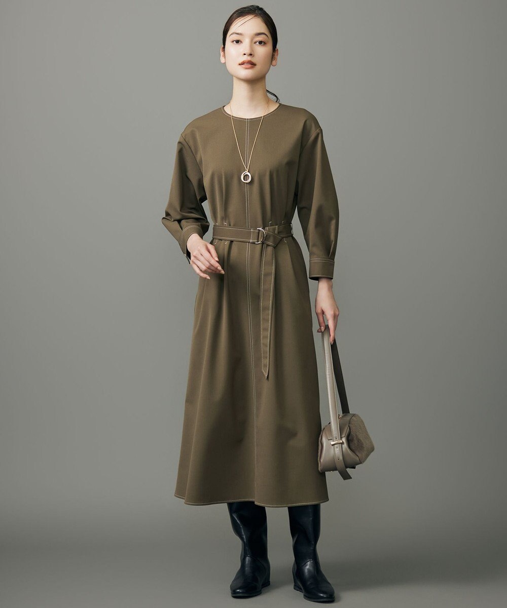 自由区 デニムライクツイル ワンピース 